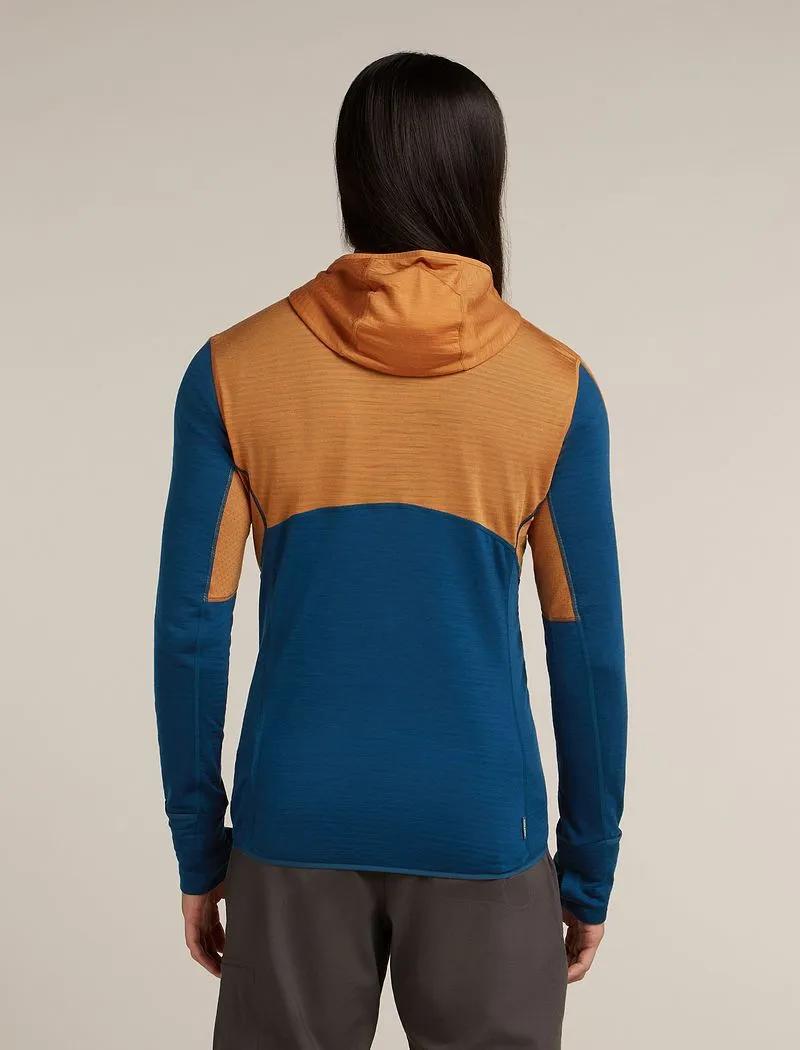 Icebreaker Merino Blend 200 Realfleece™ Descender Long Sleeve Zip Hoodie - Man - Trail/atlantis - Size M sold by Icebreaker product image thumbnail 2