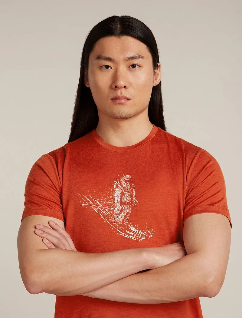 Icebreaker Merino 150 Tech Lite Short Sleeve T-Shirt Skiing Yeti - Man - Agate - Size M sold by Icebreaker product image thumbnail 5