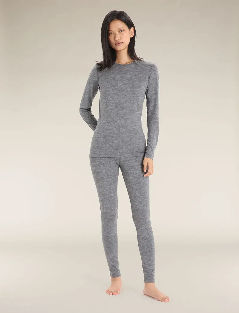 Icebreaker Merino 200 Oasis Long Sleeve Crew Thermal Top - Woman - Gritstone Heather - Size XXXL sold by Icebreaker product image thumbnail 3