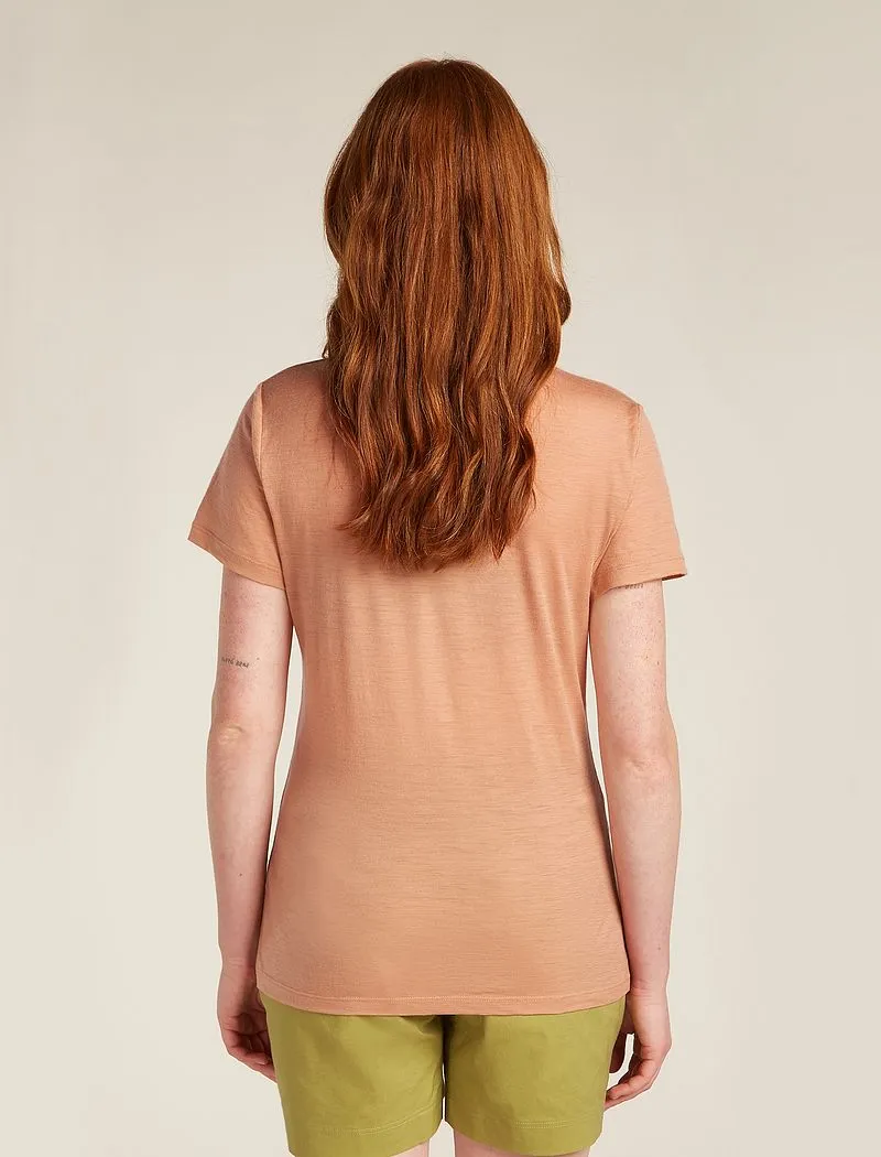 Icebreaker Merino 150 Tech Lite Short Sleeve T-Shirt Single Line Camp - Woman - Desert Sand - Size L sold by Icebreaker product image thumbnail 2