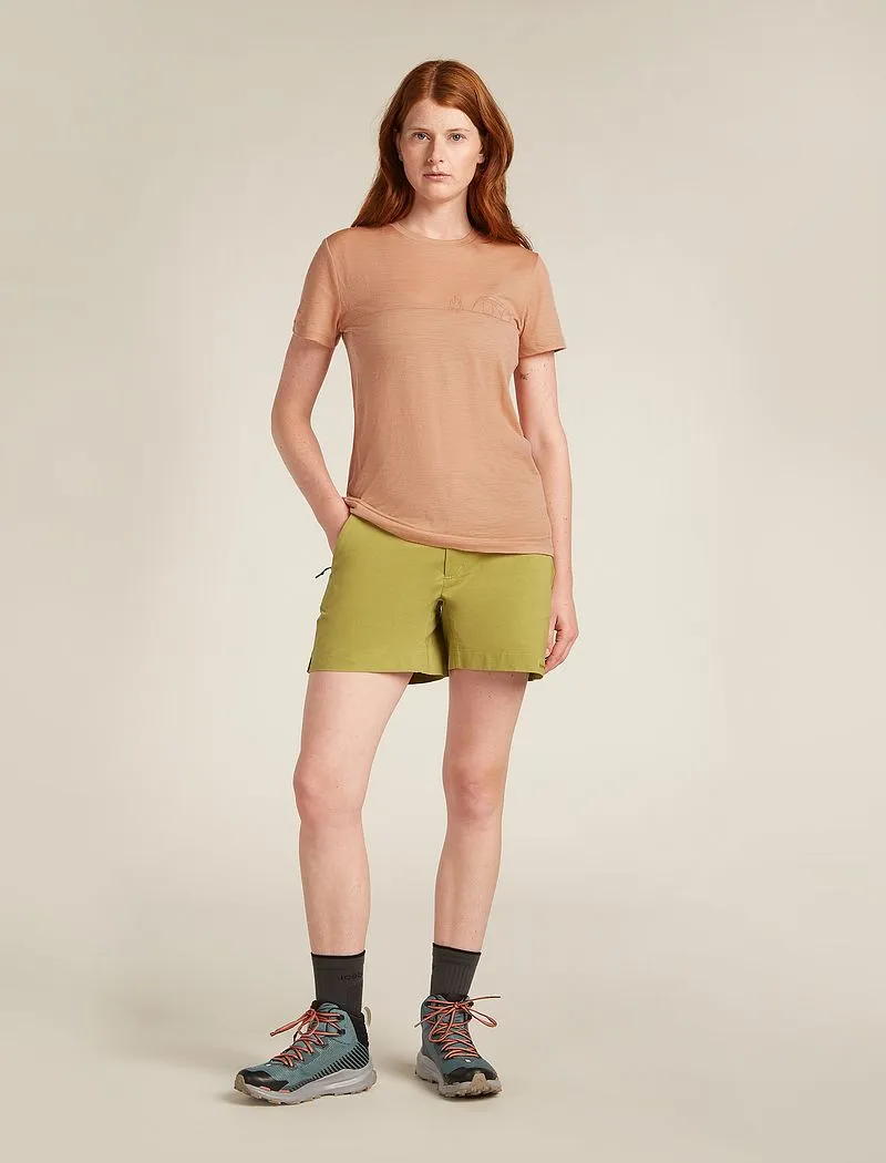 Icebreaker Merino 150 Tech Lite Short Sleeve T-Shirt Single Line Camp - Woman - Desert Sand - Size L sold by Icebreaker product image thumbnail 3