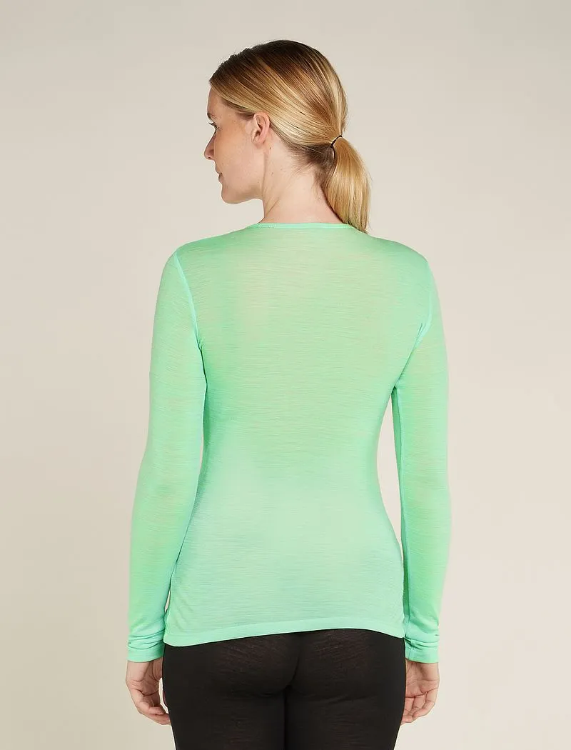 Icebreaker Merino 175 Everyday Long Sleeve Crew Thermal Top - Woman - Glass - Size XL sold by Icebreaker product image thumbnail 2
