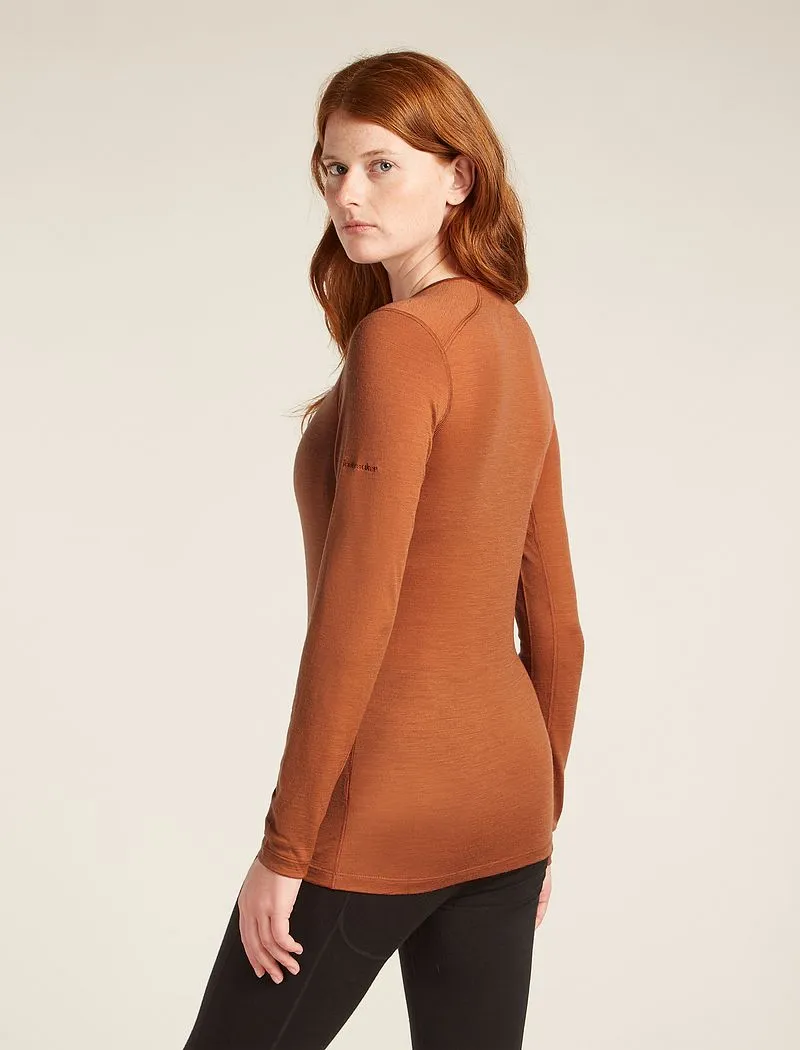 Icebreaker Merino 200 Oasis Long Sleeve Crew Thermal Top - Woman - Dusty Clay - Size XL sold by Icebreaker product image thumbnail 2