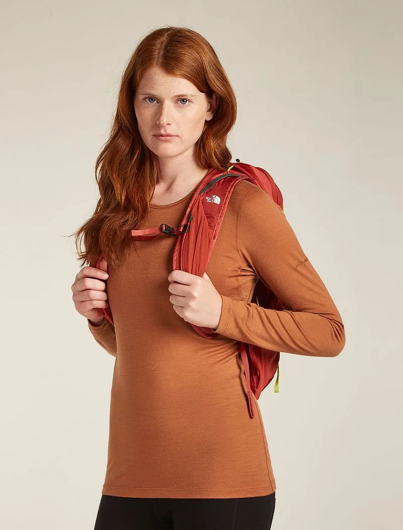 Icebreaker Merino 200 Oasis Long Sleeve Crew Thermal Top - Woman - Dusty Clay - Size XL sold by Icebreaker product image thumbnail 4