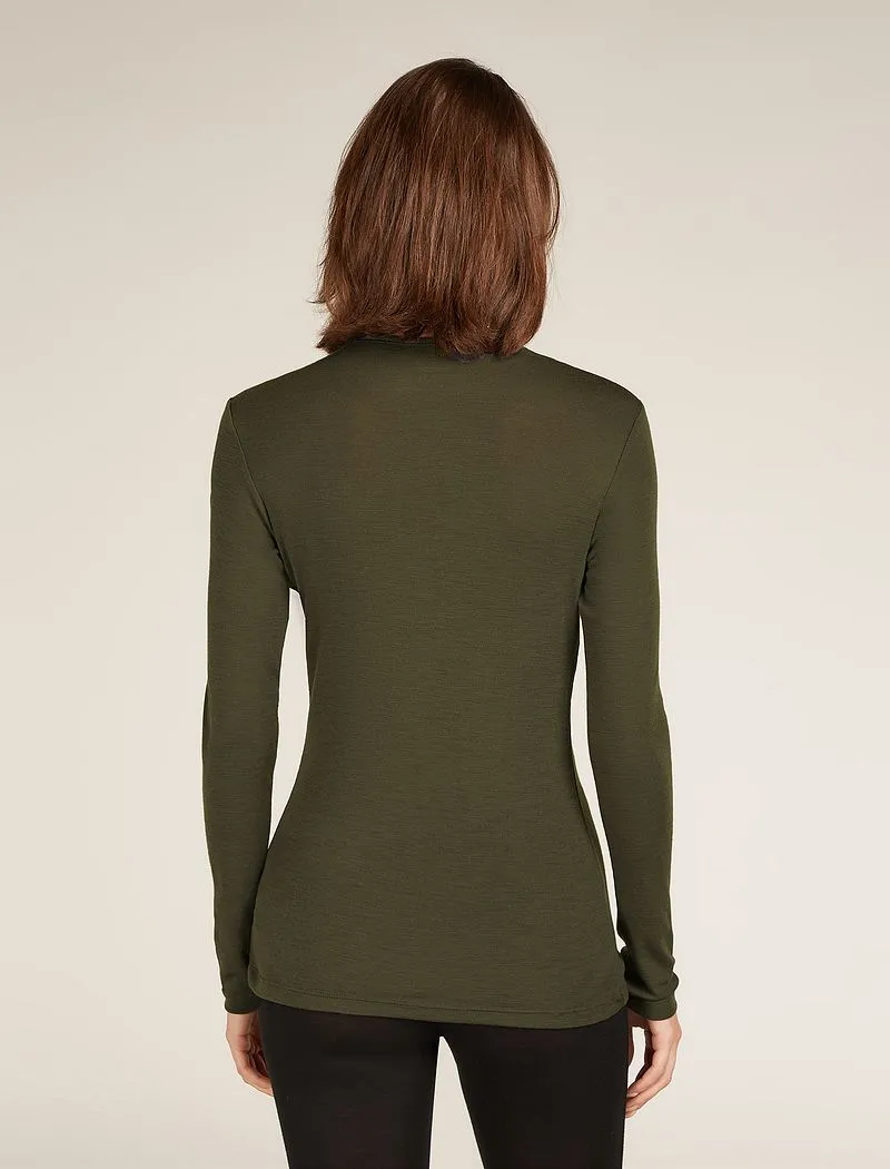 Icebreaker Merino 175 Everyday Long Sleeve Crew Thermal Top - Woman - Loden - Size M sold by Icebreaker product image thumbnail 2
