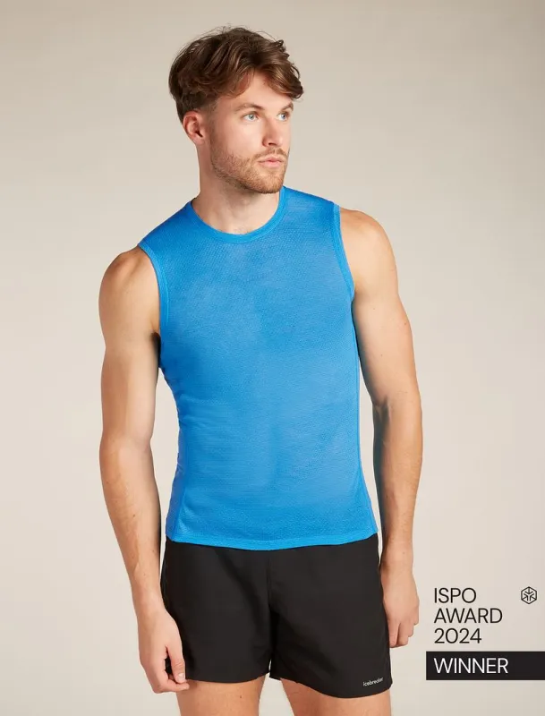 Icebreaker Merino Blend 75 Cool-Lite™ Featherlight™ Tank - Man - Arctic - Size L sold by Icebreaker