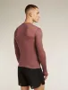 Icebreaker Merino Blend 75 Cool-Lite™ Featherlight™ Long Sleeve Crew Thermal Top - Man - Carob - Size XL sold by Icebreaker