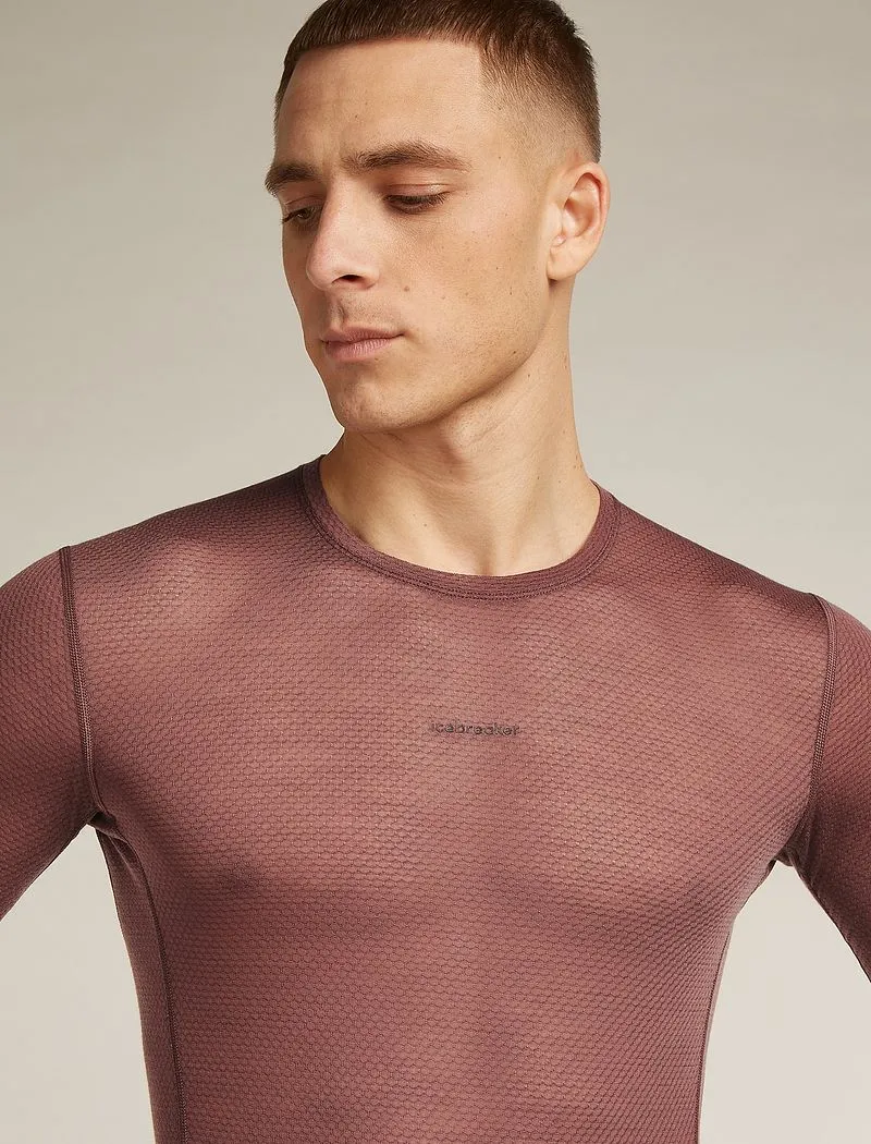 Icebreaker Merino Blend 75 Cool-Lite™ Featherlight™ Long Sleeve Crew Thermal Top - Man - Carob - Size XL sold by Icebreaker product image thumbnail 5