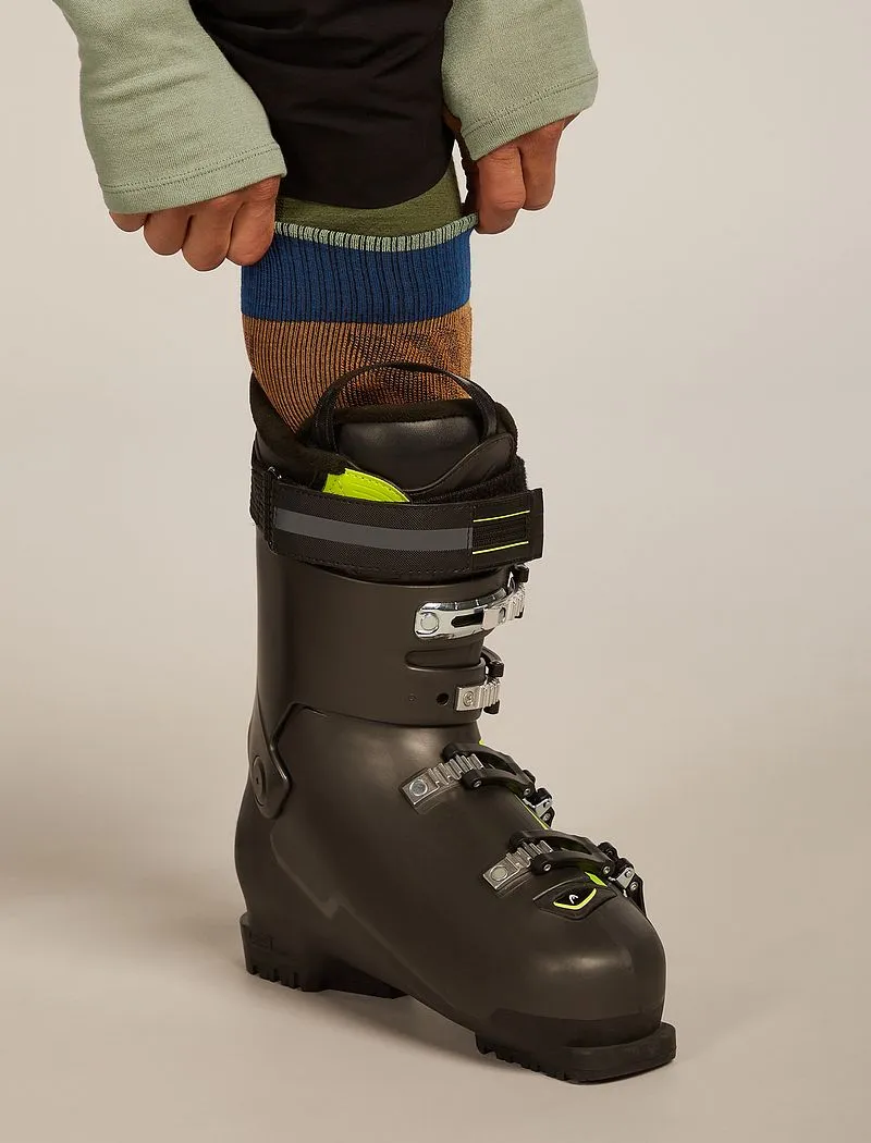 Icebreaker Merino Ski+ Light Over The Calf Socks Mountain Contour - Man - Trail/atlantis - Size S sold by Icebreaker