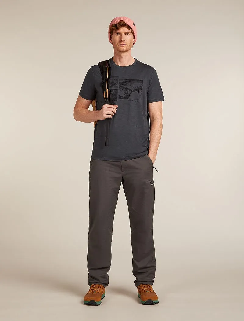 Icebreaker Merino 150 Tech Lite Short Sleeve T-Shirt The Climb - Man - Obsidian - Size S sold by Icebreaker product image thumbnail 4