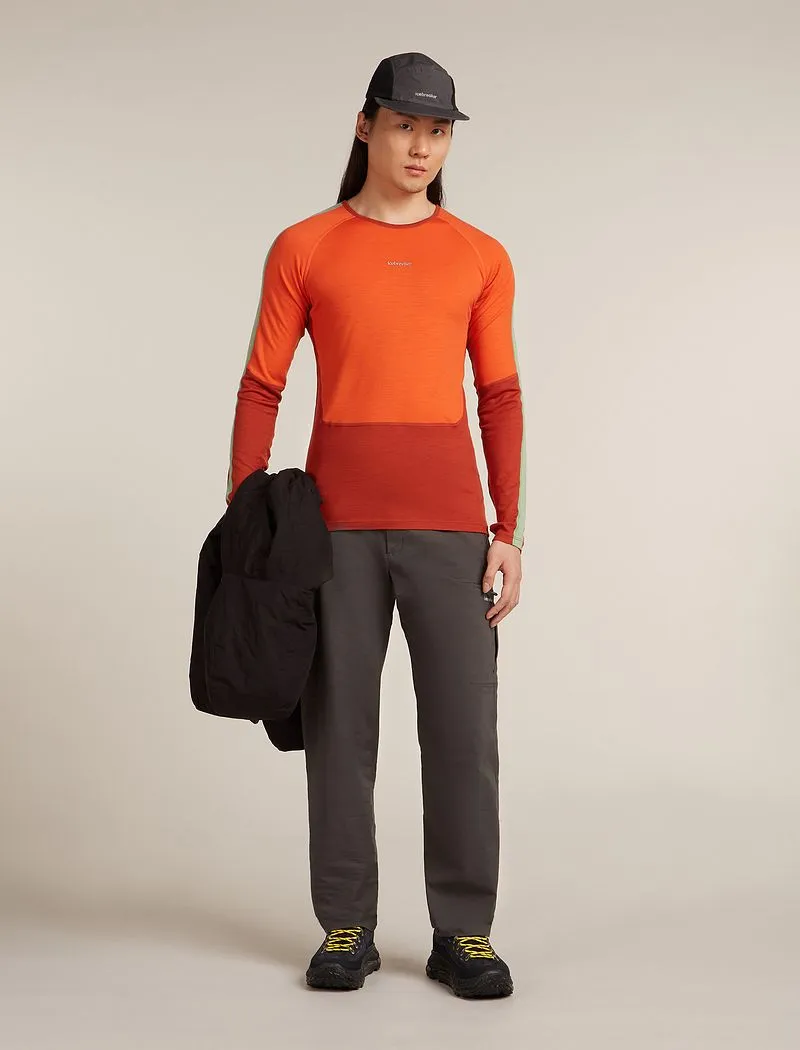 Icebreaker Merino 200 Oasis+ Long Sleeve Crew Thermal Top - Man - Agate/fervid - Size XXL sold by Icebreaker product image thumbnail 4
