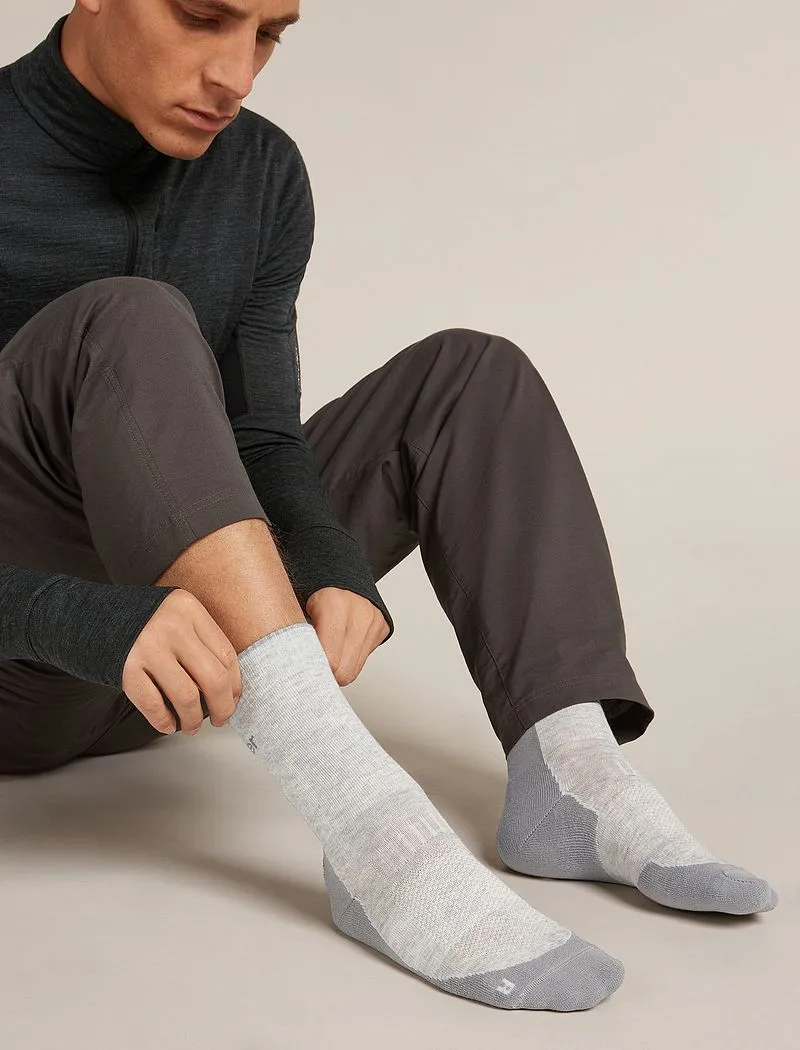 Icebreaker Merino Hike+ Light Crew Socks - Man - Blizzard Hthr/alloy - Size S sold by Icebreaker product image thumbnail 3