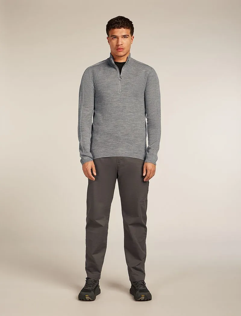 Merino icebreaker Anniversary Original Long Sleeve Half Zip Top - Man - Metro Hthr - Size XXL sold by Icebreaker product image thumbnail 3