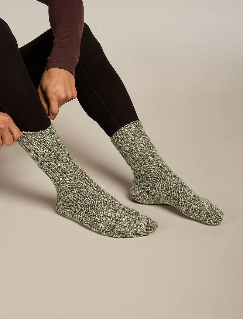 Icebreaker Merino Ski Lodge Crew Socks - Man - Loden/lichen - Size SM sold by Icebreaker product image thumbnail 3