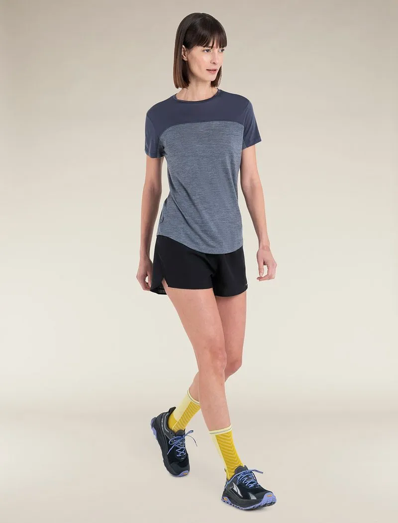 Icebreaker 125 Cool-Lite™ Merino Blend Sphere III T-Shirt Color Block - Woman - Graphite Heather/graphite - Size S sold by Icebreaker product image thumbnail 3