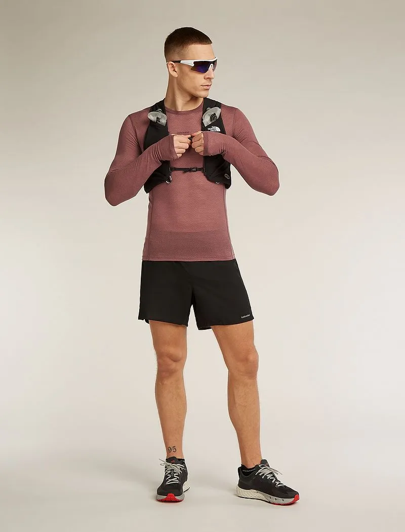 Icebreaker Merino Blend 75 Cool-Lite™ Featherlight™ Long Sleeve Crew Thermal Top - Man - Carob - Size L sold by Icebreaker product image thumbnail 4