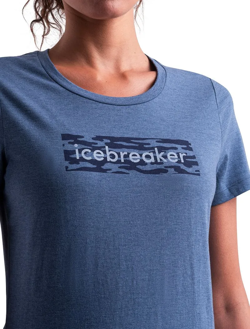 Icebreaker Merino Blend Central Classic T-Shirt Glacial Flow Logo - Woman - Dawn - Size XL sold by Icebreaker product image thumbnail 4