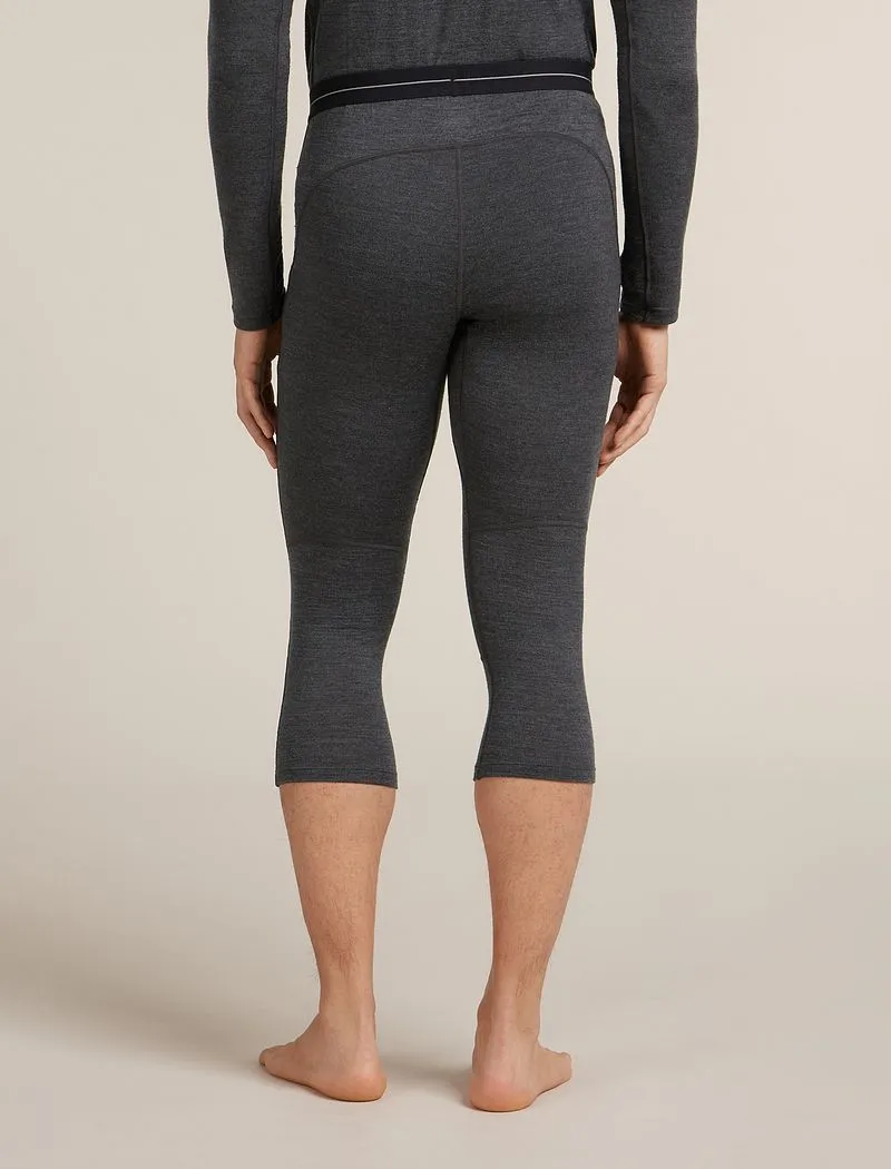 Icebreaker Merino 260 ZoneKnit™ 3/4 Thermal Leggings - Man - Jet Hthr - Size S sold by Icebreaker product image thumbnail 2