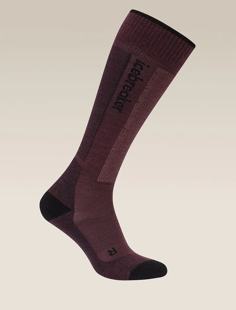 Icebreaker Merino Ski+ Light Over The Calf Socks - Woman - Java/black - Size S sold by Icebreaker product image thumbnail 2