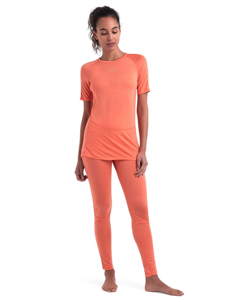 Icebreaker 125 ZoneKnit™ Short Sleeve Crew Thermal Top - Woman - Tang/praline - Size L sold by Icebreaker product image thumbnail 3