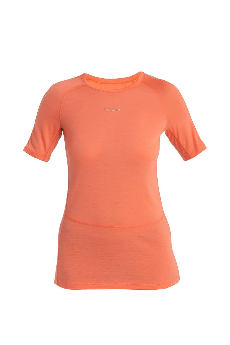 Icebreaker 125 ZoneKnit™ Short Sleeve Crew Thermal Top - Woman - Tang/praline - Size L sold by Icebreaker product image thumbnail 4