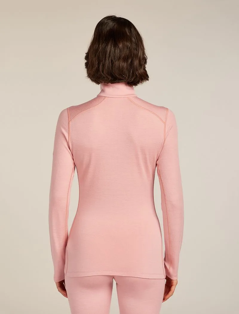 Icebreaker Merino 260 Tech Long Sleeve Half Zip Thermal Top - Woman - Blush - Size M sold by Icebreaker product image thumbnail 2