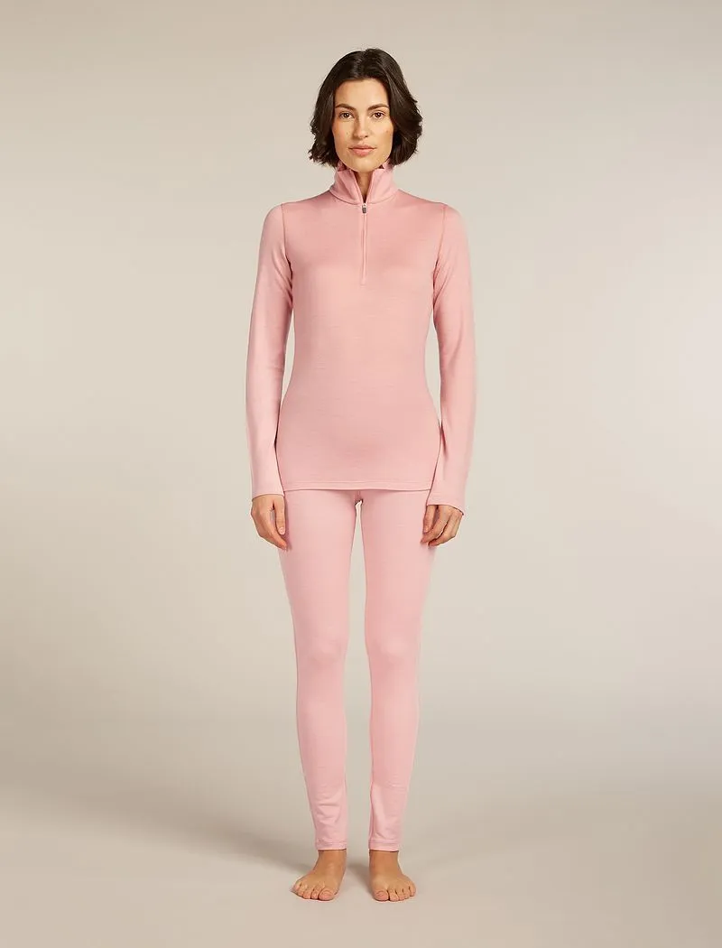 Icebreaker Merino 260 Tech Long Sleeve Half Zip Thermal Top - Woman - Blush - Size M sold by Icebreaker product image thumbnail 3
