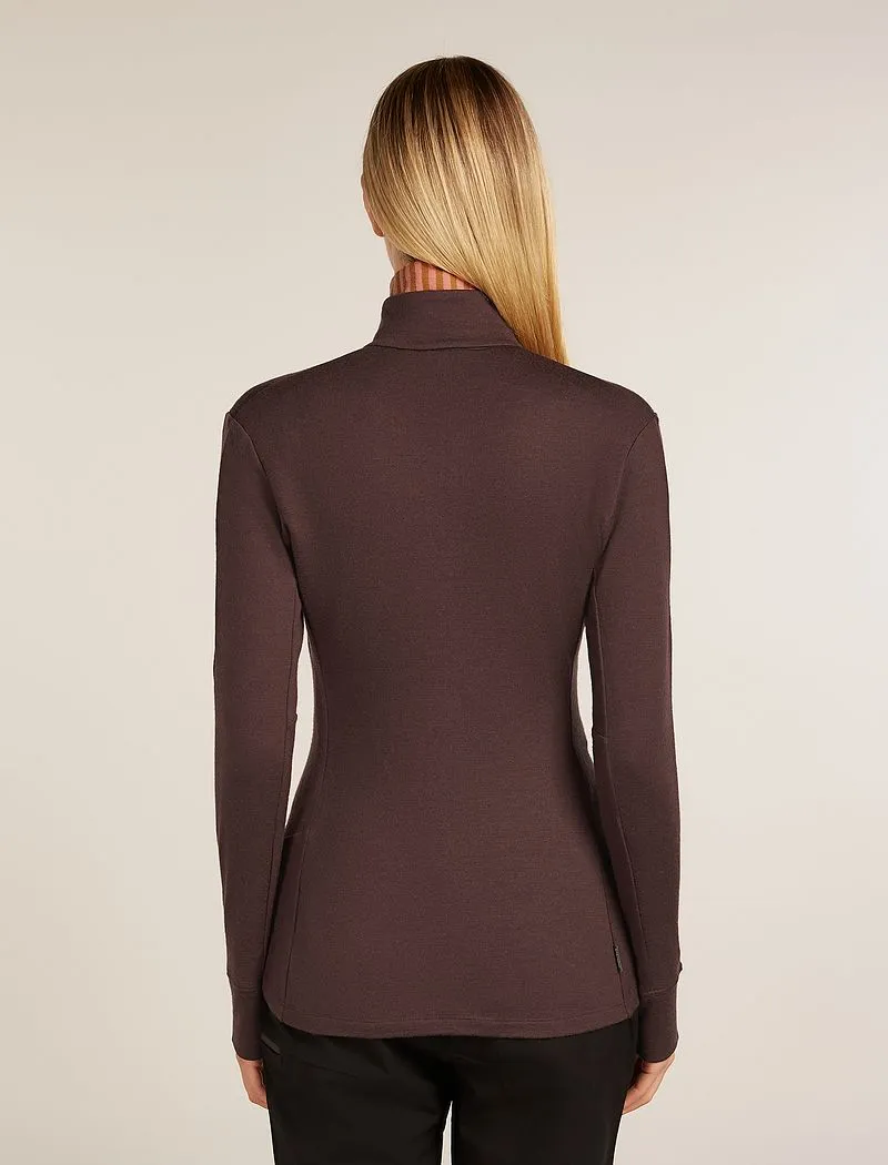 Icebreaker Merino 260 Quantum Long Sleeve Zip Jacket - Woman - Java - Size S sold by Icebreaker product image thumbnail 2