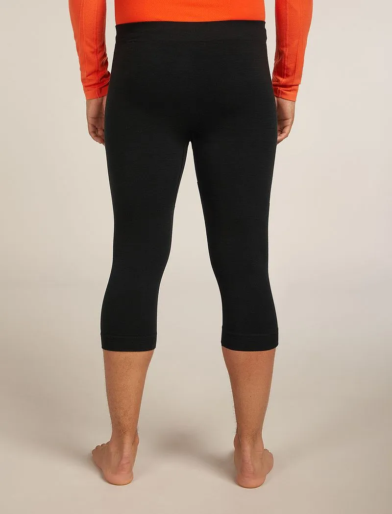Icebreaker Merino Blend 260 ZoneKnit™ Seamless 18" 3/4 Tights - Man - Black - Size S sold by Icebreaker product image thumbnail 2