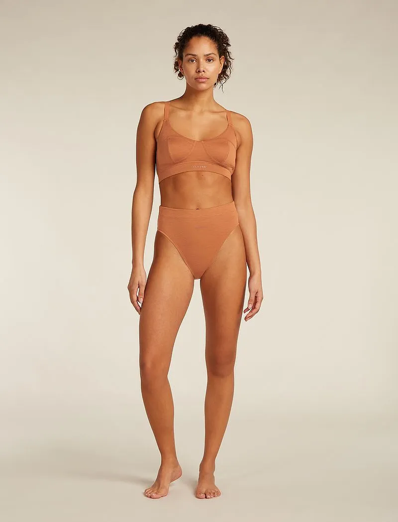 Icebreaker Queens High Cut Brief - Woman - Dusty Clay - Size S sold by Icebreaker product image thumbnail 3