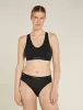 Icebreaker Merino Blend 125 Cool-Lite™ Sprite Racerback Bra - Woman - Black - Size XS sold by Icebreaker