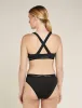 Icebreaker Merino Blend 125 Cool-Lite™ Sprite Racerback Bra - Woman - Black - Size XS sold by Icebreaker
