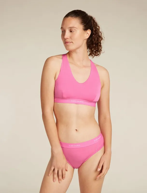 Icebreaker Merino Blend 125 Cool-Lite™ Sprite Racerback Bra - Woman - Pop - Size S sold by Icebreaker