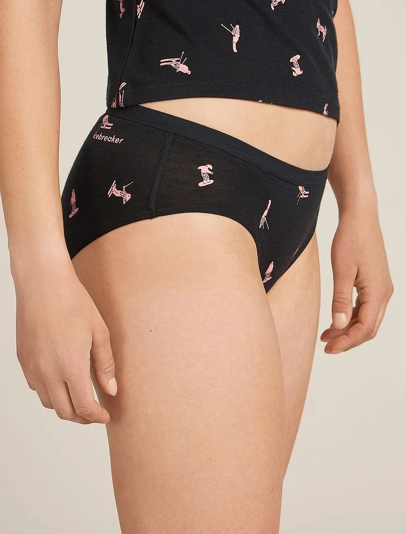 Icebreaker Merino 150 Siren Hipkini Snow Day - Woman - Black/acid Pink - Size XS sold by Icebreaker product image thumbnail 4