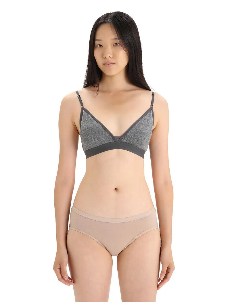 Icebreaker Merino 150 Siren Bra - Woman - Gritstone Heather - Size M sold by Icebreaker