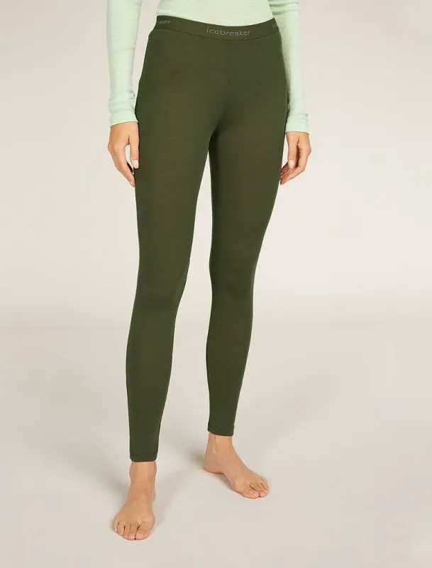 Icebreaker Merino 175 Everyday Thermal Leggings - Woman - Loden - Size M sold by Icebreaker