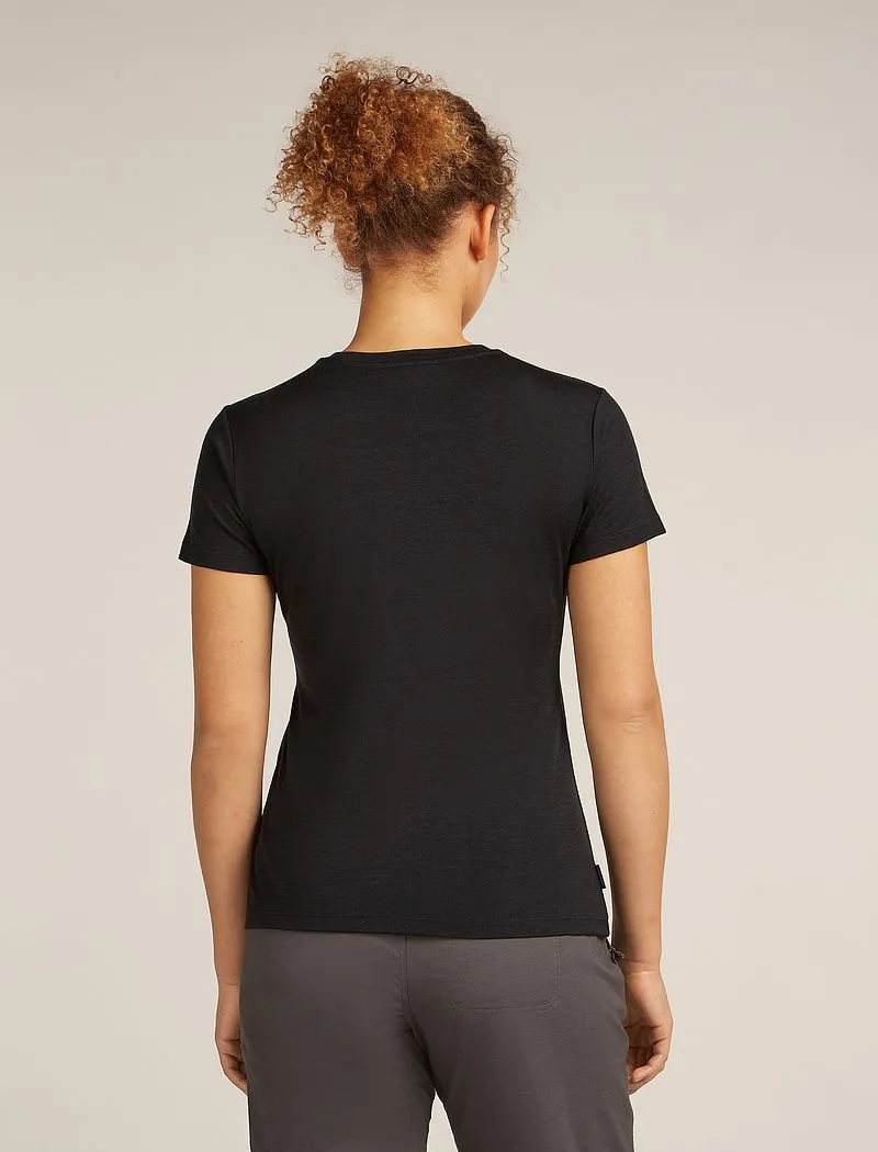 Icebreaker Merino 150 Tech Lite Short Sleeve T-Shirt Snow Day - Woman - Black - Size XS sold by Icebreaker product image thumbnail 2