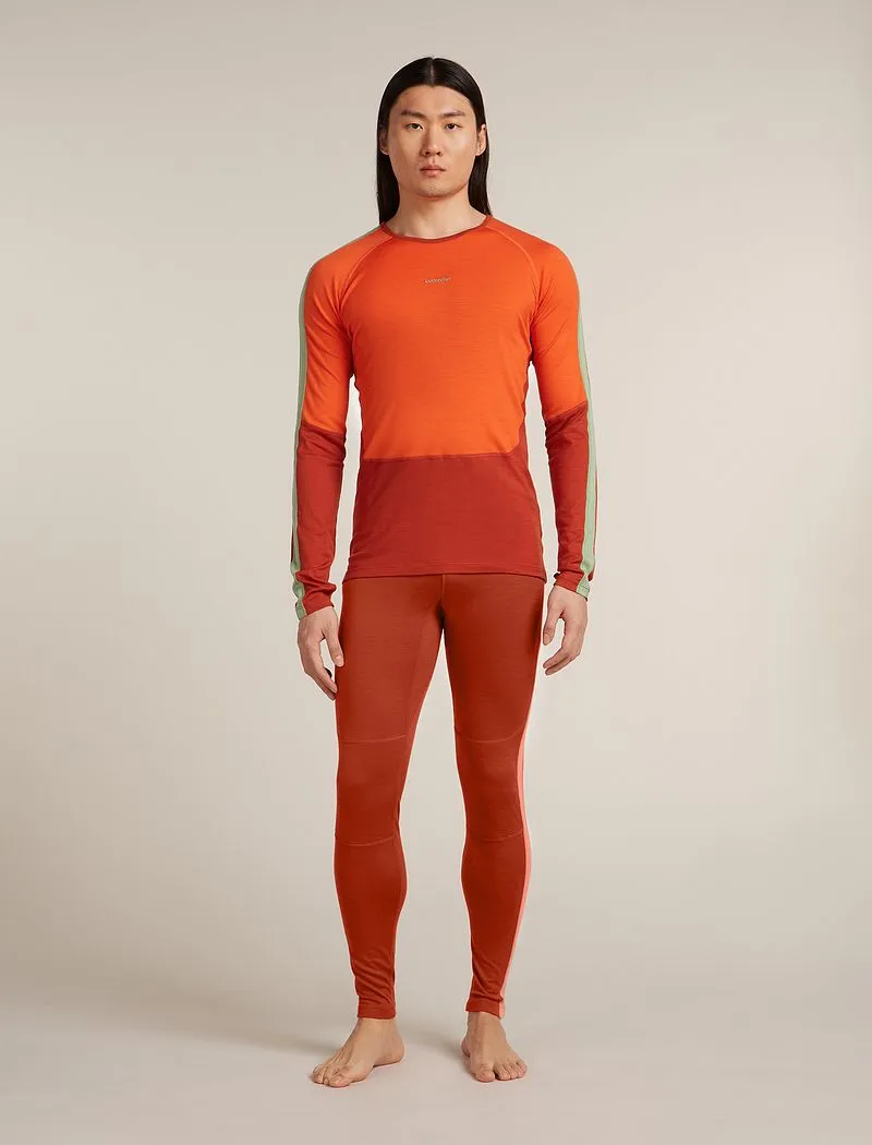 Icebreaker Merino 200 Oasis+ Long Sleeve Crew Thermal Top - Man - Agate/fervid - Size XL sold by Icebreaker product image thumbnail 3
