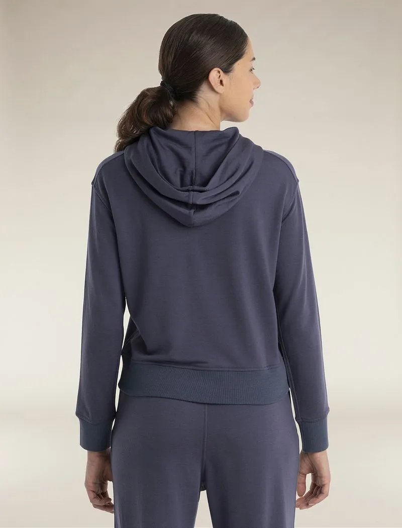 Icebreaker Merino Blend 200 Crush Long Sleeve Hoodie - Woman - Graphite - Size M sold by Icebreaker product image thumbnail 2