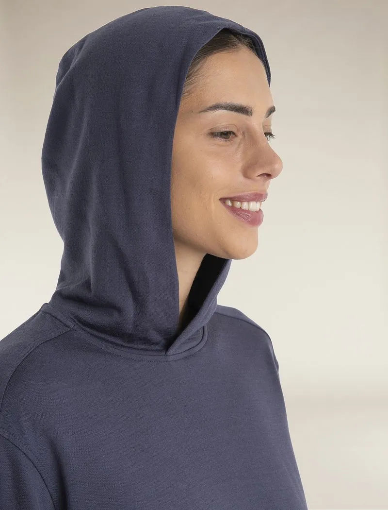 Icebreaker Merino Blend 200 Crush Long Sleeve Hoodie - Woman - Graphite - Size M sold by Icebreaker product image thumbnail 5