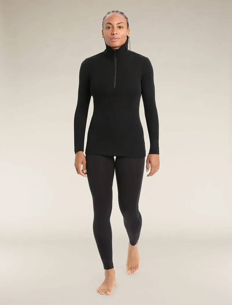 Icebreaker Merino 175 Everyday Long Sleeve Half Zip Thermal Top - Woman - Black - Size XS sold by Icebreaker product image thumbnail 3