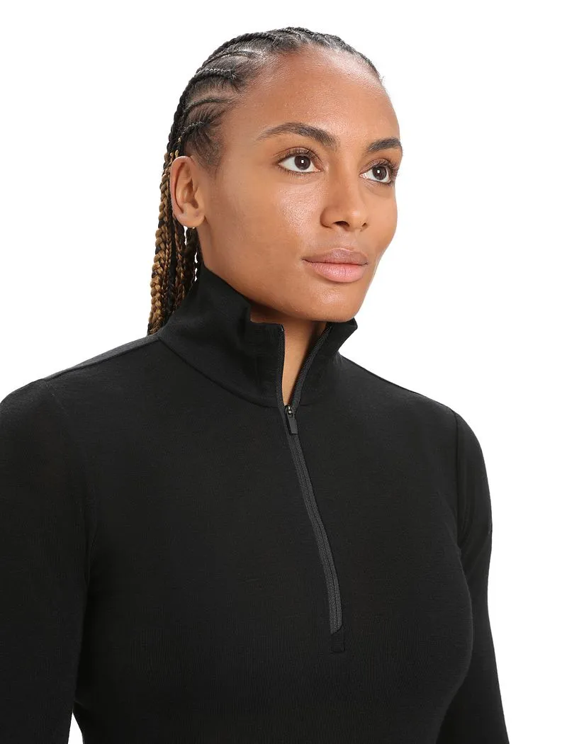 Icebreaker Merino 175 Everyday Long Sleeve Half Zip Thermal Top - Woman - Black - Size XS sold by Icebreaker product image thumbnail 4