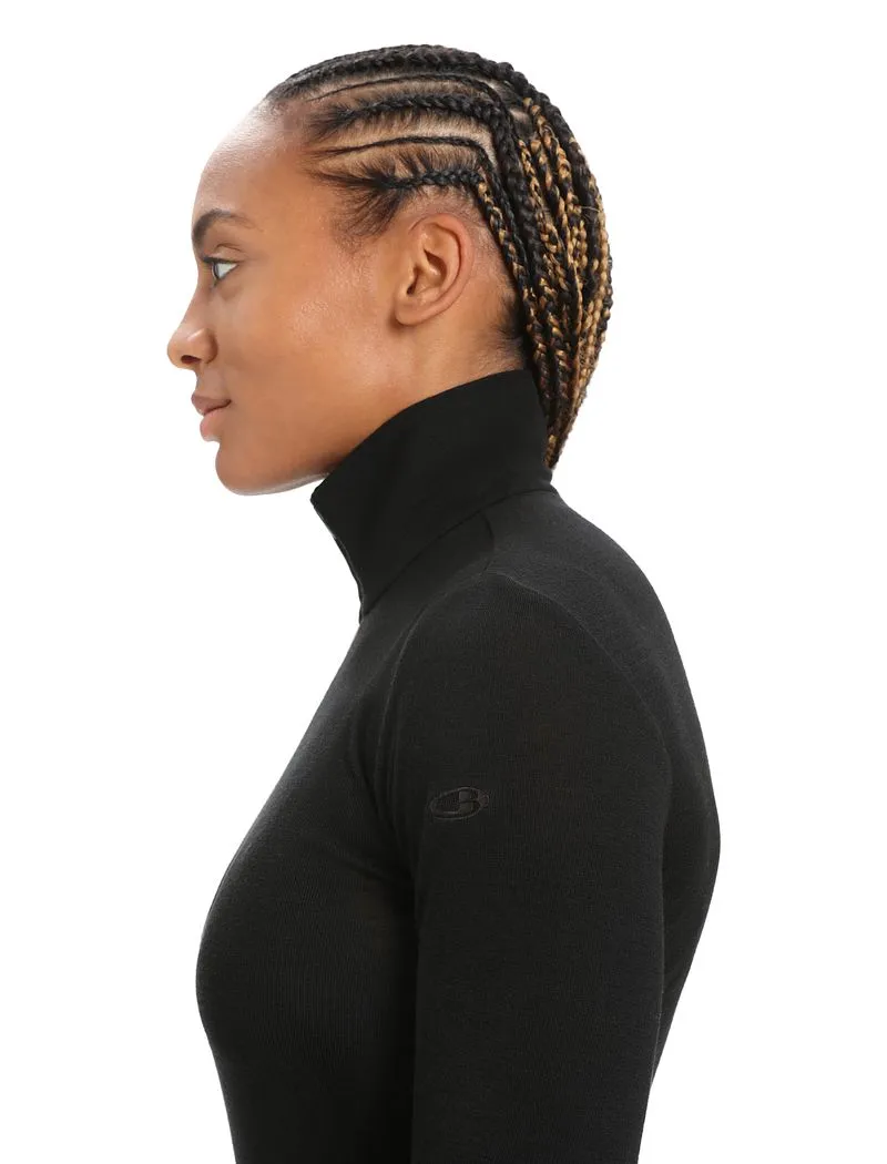 Icebreaker Merino 175 Everyday Long Sleeve Half Zip Thermal Top - Woman - Black - Size XS sold by Icebreaker product image thumbnail 5