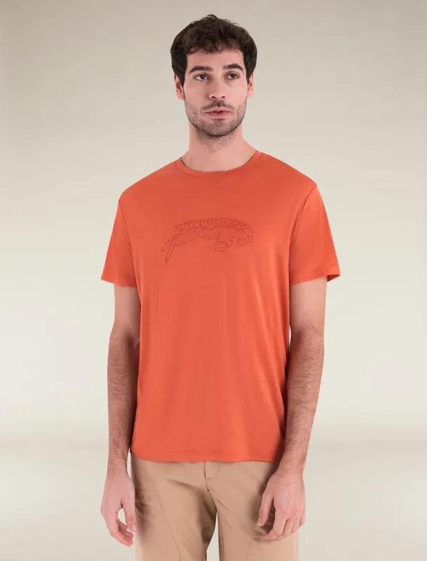Icebreaker Merino 150 Tech Lite III T-Shirt IB Ewe Bound - Man - Ember - Size M sold by Icebreaker