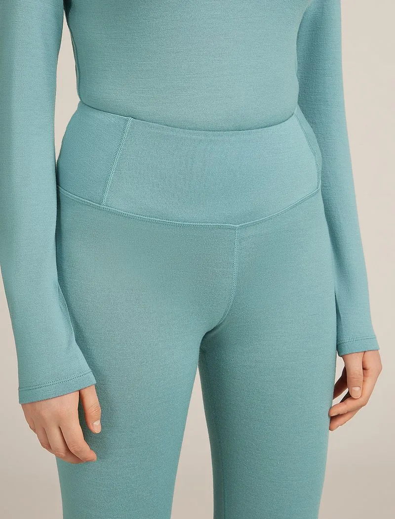 Icebreaker Merino 260 Tech High Rise Thermal Leggings - Woman - Hydro - Size XL sold by Icebreaker product image thumbnail 5