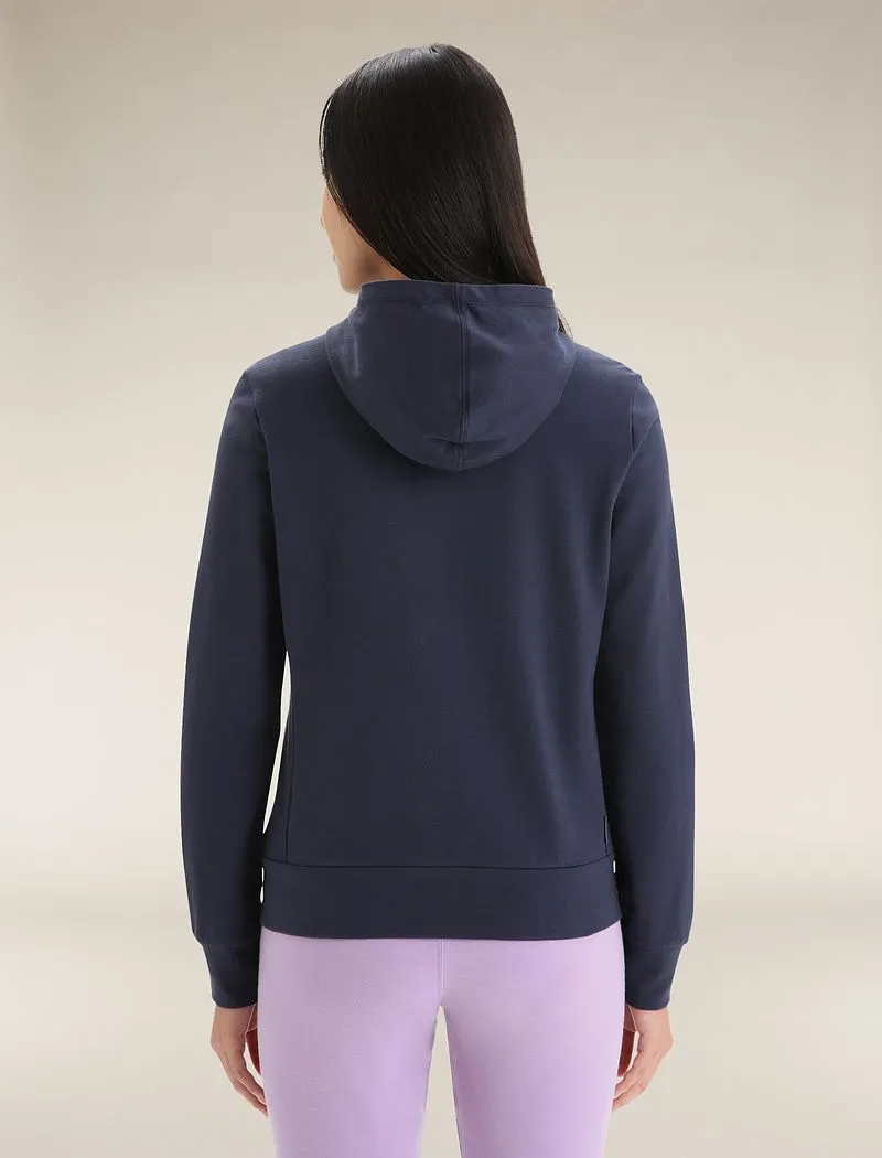 Icebreaker Central Classic Long Sleeve Zip Hoodie - Woman - Midnight Navy - Size XS sold by Icebreaker product image thumbnail 2