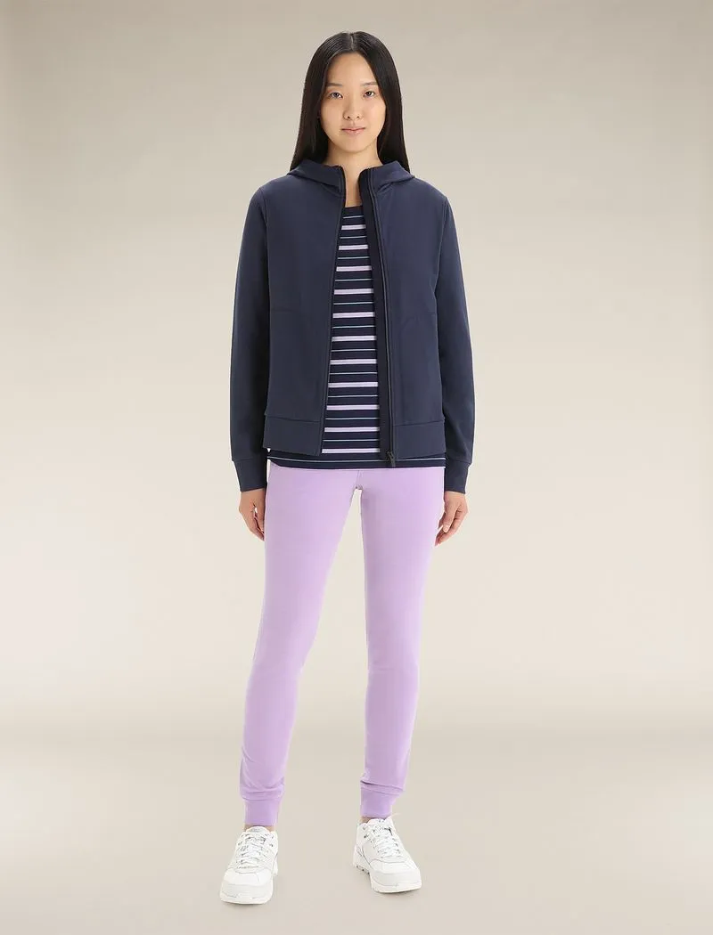 Icebreaker Central Classic Long Sleeve Zip Hoodie - Woman - Midnight Navy - Size XS sold by Icebreaker product image thumbnail 3