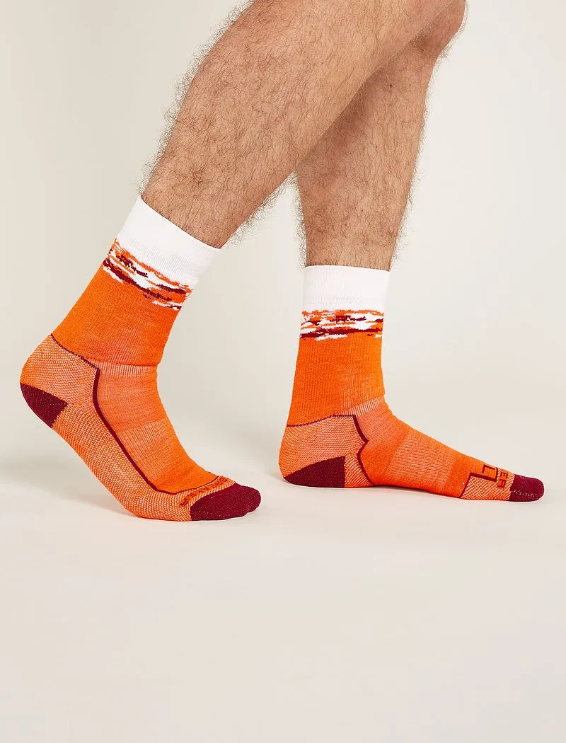 Icebreaker Merino Hike+ Medium Crew Socks Sedimentary - Man - Blaze/port - Size S sold by Icebreaker product image thumbnail 3