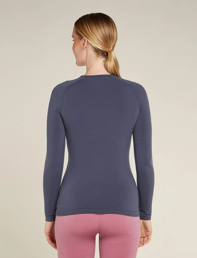 Icebreaker Merino Blend 260 ZoneKnit™ Seamless Long Sleeve Crew Thermal Top - Woman - Graphite - Size XL sold by Icebreaker product image thumbnail 2