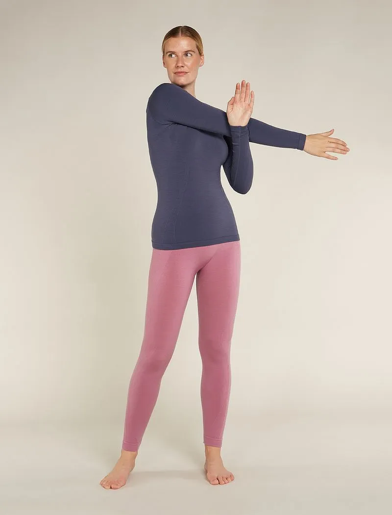 Icebreaker Merino Blend 260 ZoneKnit™ Seamless Long Sleeve Crew Thermal Top - Woman - Graphite - Size XL sold by Icebreaker product image thumbnail 3